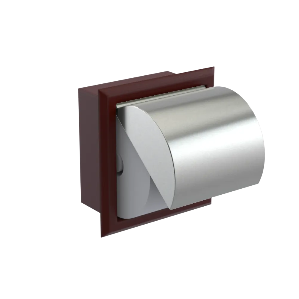 Rubinet RECESSED TOILET PAPER HOLDER Bordeaux