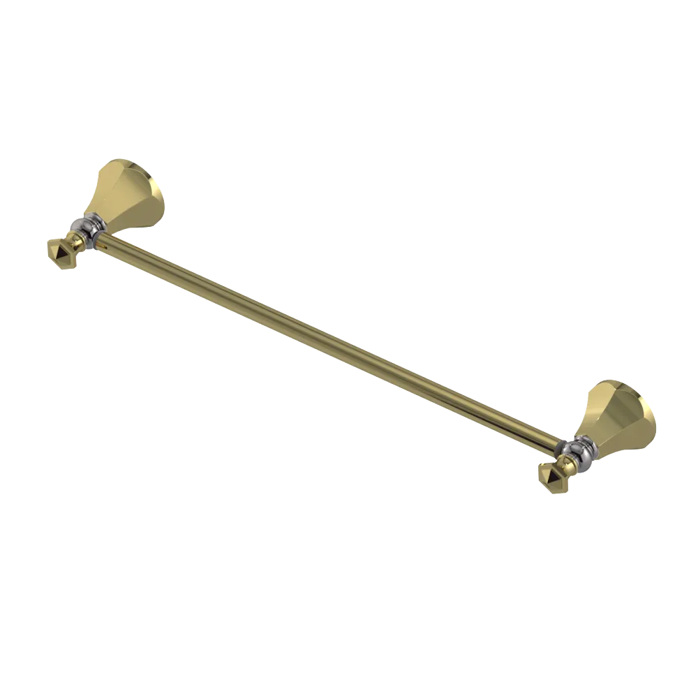 Rubinet Towel Bar 24" Natural Brass