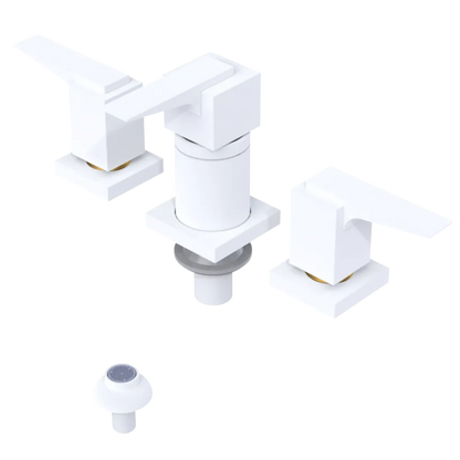 Rubinet Bidet Fitting with Spray, Diverter, and Vacuum Breaker (less drain) Matt White