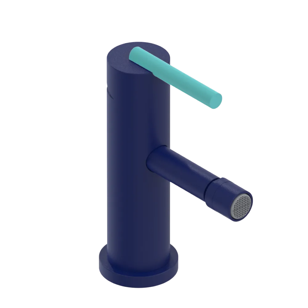 Rubinet Single Control Bidet Fitting (less drain) Midnight Blue