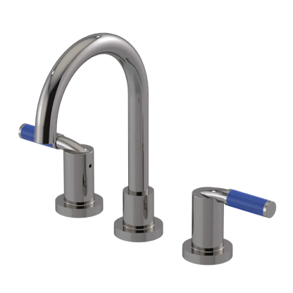 Rubinet Widespread Lav set (less drain) Polished Nickel