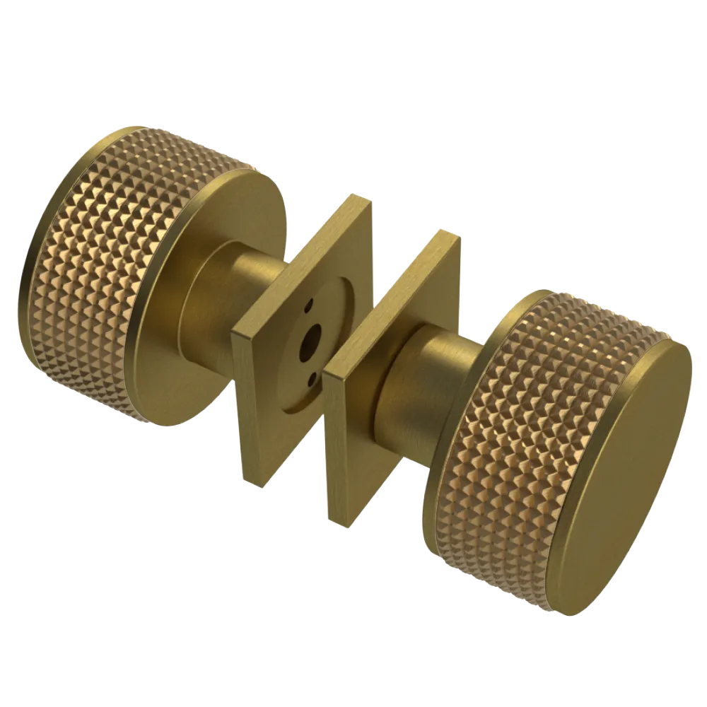 Rubinet Shower Door Knob (set) Antique Brass Matt
