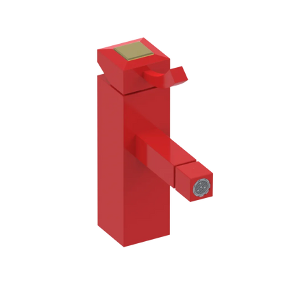 Rubinet Single Control Bidet Fitting (less drain) Red