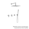 Baril Complete thermostatic shower kit without handle