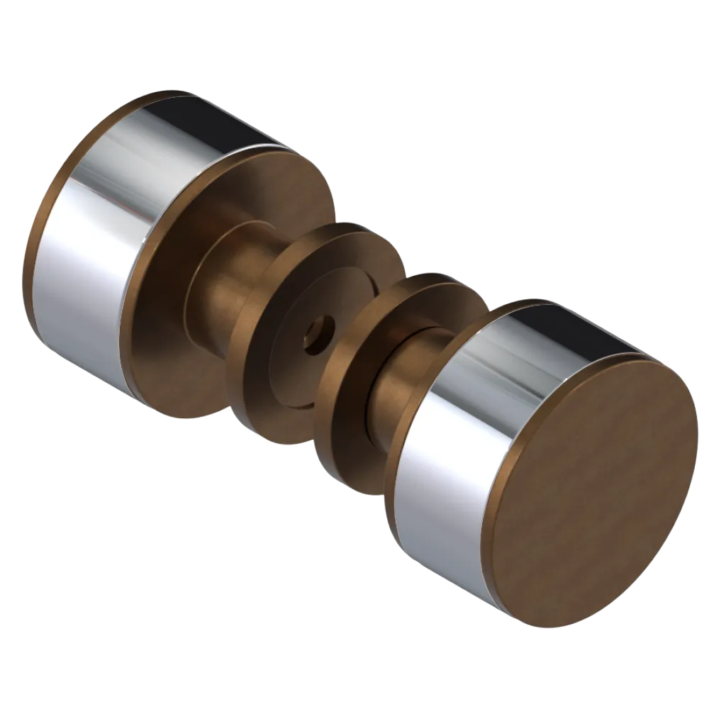 Rubinet Shower Door Knob (set) Tuscan Brass