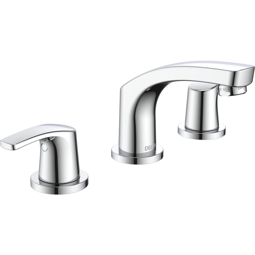 Wynne Two Handle Widespread Lavatory Faucet - Less Pop-up - Chrome