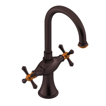 Rubinet Single Hole Dual Handle Lav. Set. (less drain) Oil Rubbed Bronze
