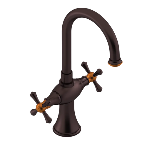 Rubinet Single Hole Dual Handle Lav. Set. (less drain) Oil Rubbed Bronze