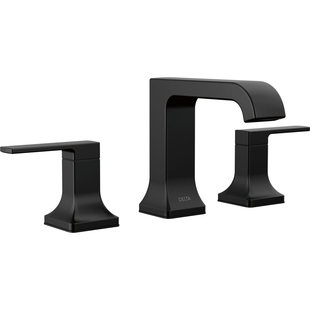 Velum Two Handle Widespread Bathroom Faucet Cu - Matte Black