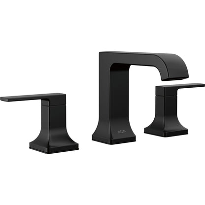 Velum Two Handle Widespread Bathroom Faucet Cu - Matte Black