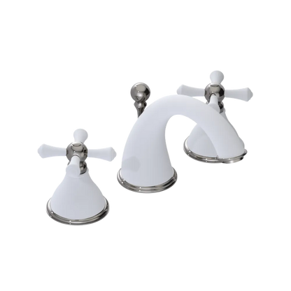 Rubinet Widespread Lav. Set. (less drain) Matt White