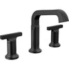 Tetra Two Handle Widespread Bathroom Faucet - Lumicoat Polished Nickel
