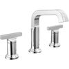 Tetra Two Handle Widespread Bathroom Faucet - Lumicoat Chrome