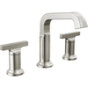 Tetra Two Handle Widespread Bathroom Faucet - Stainless Steel
