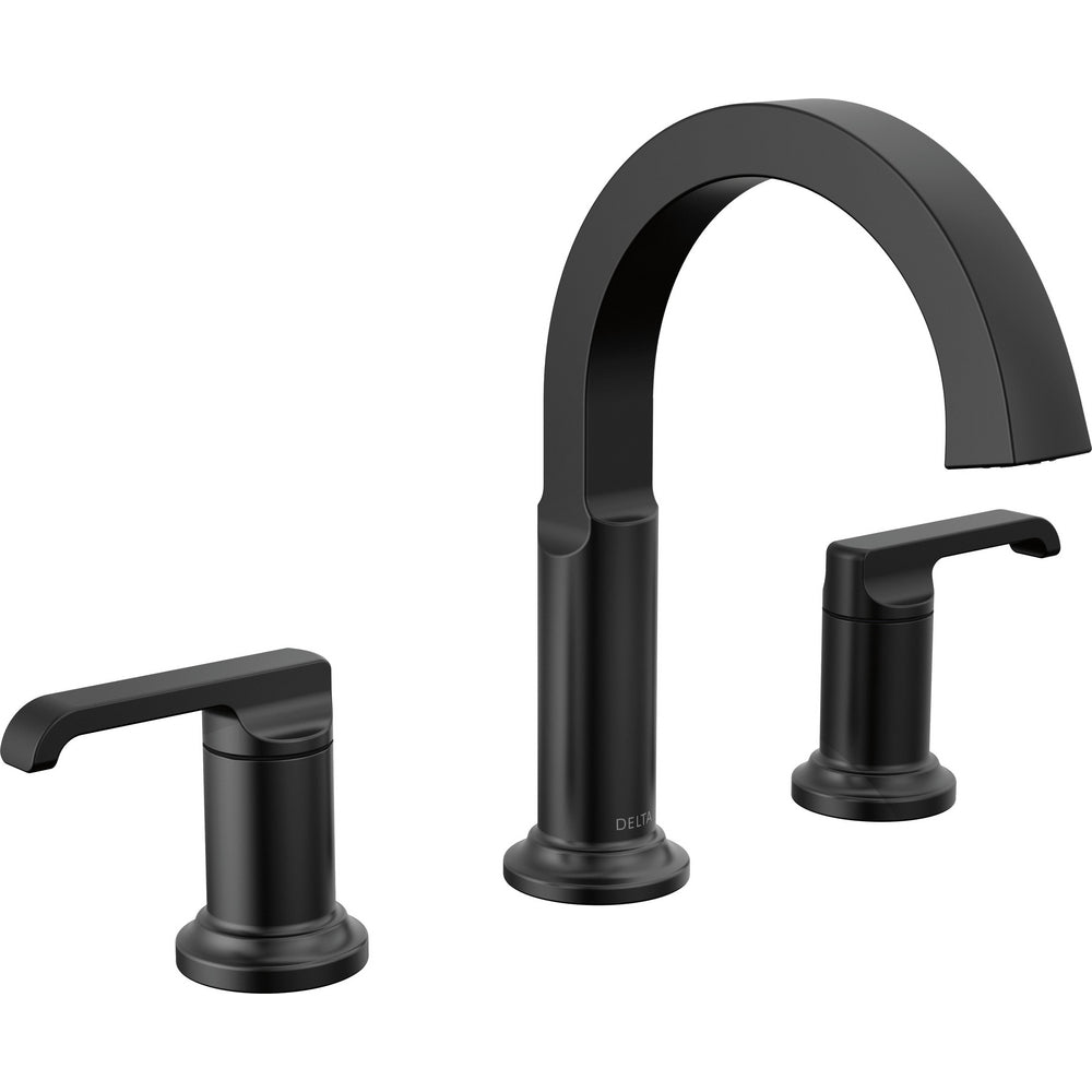 Tetra Two Handle Widespread Bathroom Faucet - Matte Black