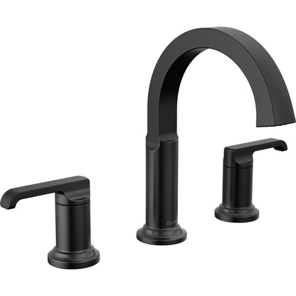 Tetra Two Handle Widespread Bathroom Faucet - Matte Black