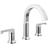 Tetra Two Handle Widespread Bathroom Faucet - Lumicoat Chrome