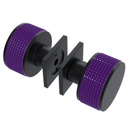 Rubinet Shower Door Knob (set) Matt Black