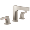 Delta Zura - Two Handle Widespread Bathroom Faucet In Chrome / Matte Black
