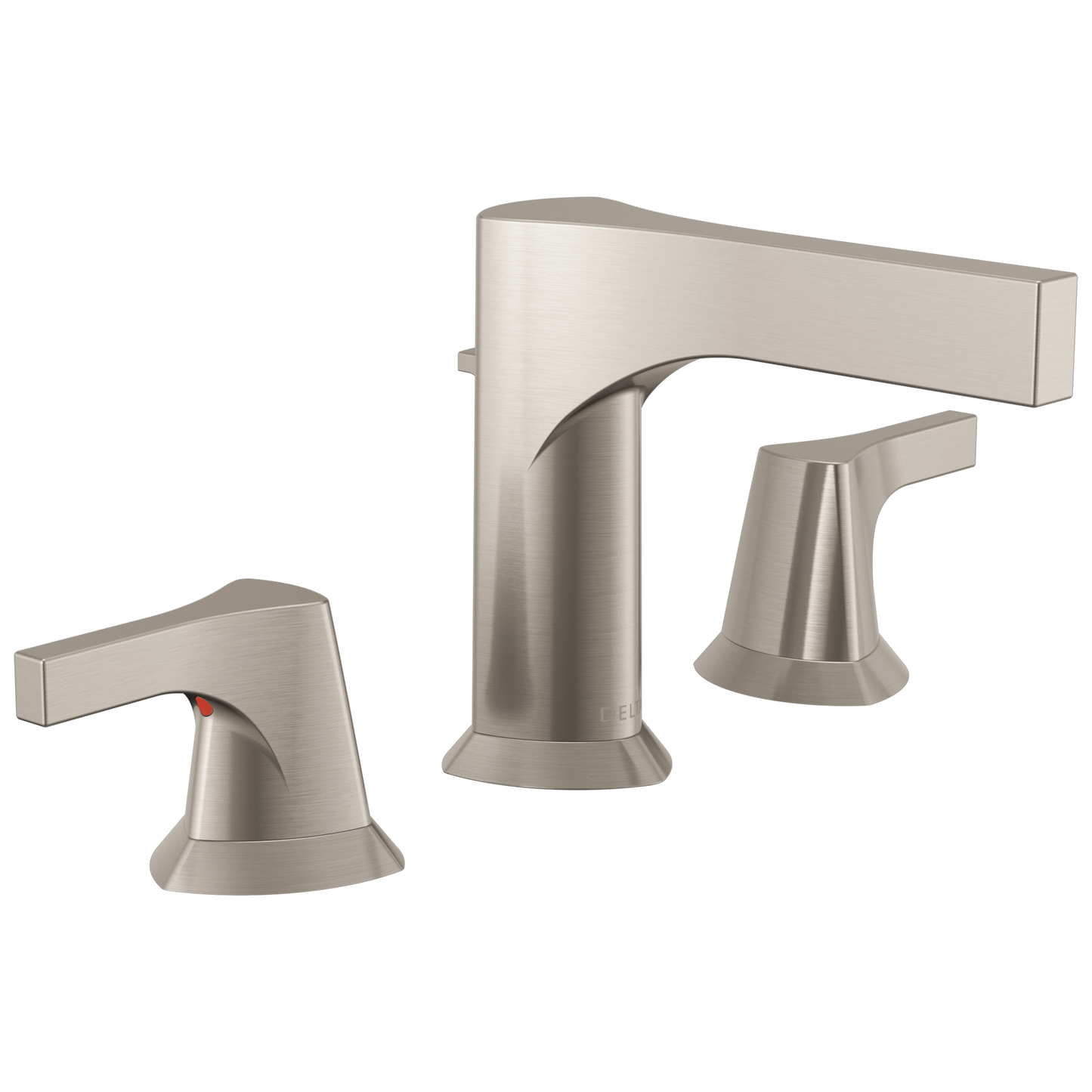 Delta Zura - Two Handle Widespread Bathroom Faucet In Chrome / Matte Black