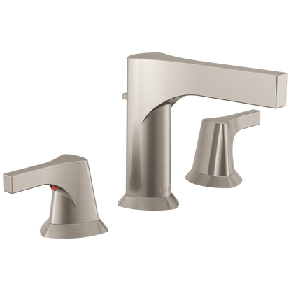 Delta Zura - Two Handle Widespread Bathroom Faucet In Chrome / Matte Black