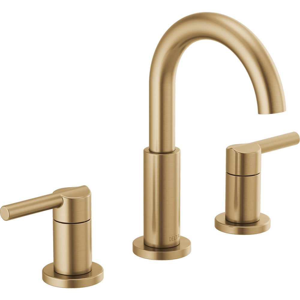 Nicoli Widespread Bathroom Faucet 2L - Champagne Bronze