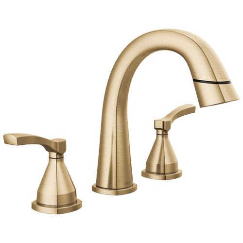 Delta Stryke - Two Handle Widespread Pull-Down Bathroom Faucet In Lumicoat® Chrome