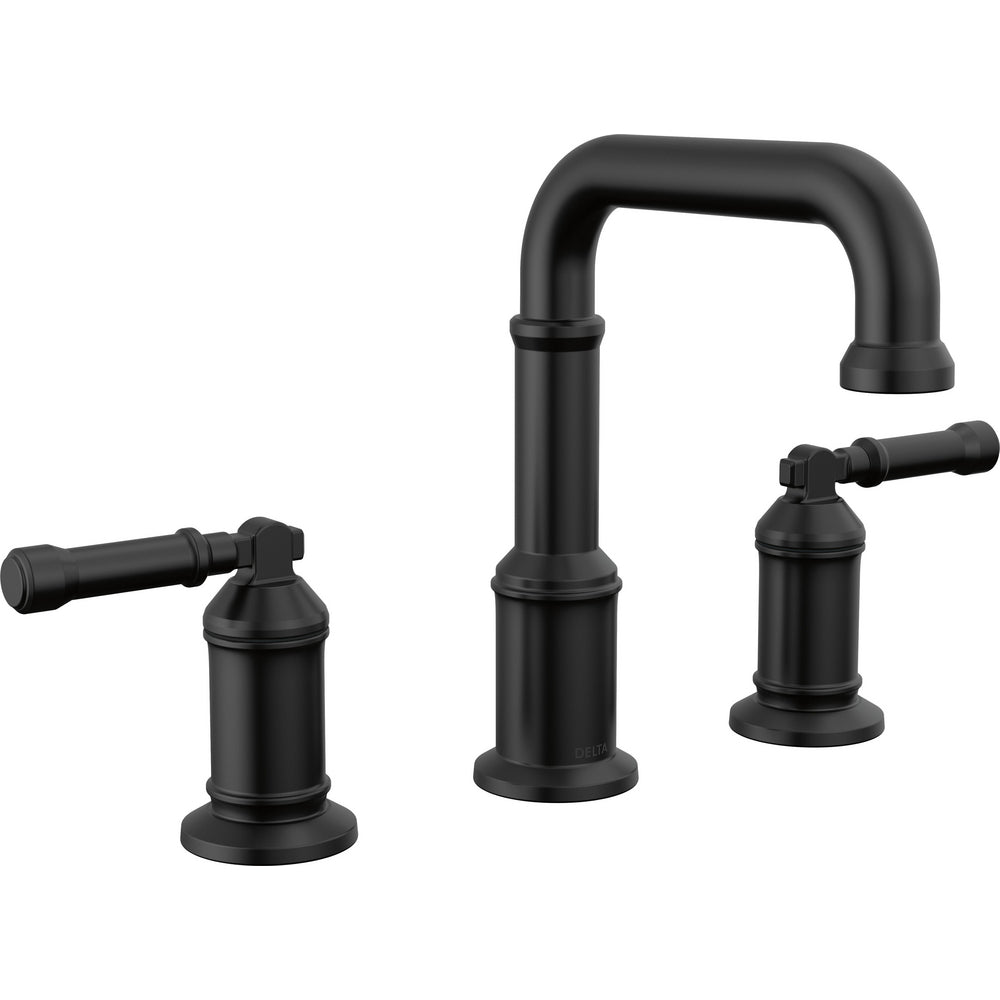 Broderick Two Handle Widespread Bathroom Faucet - Matte Black