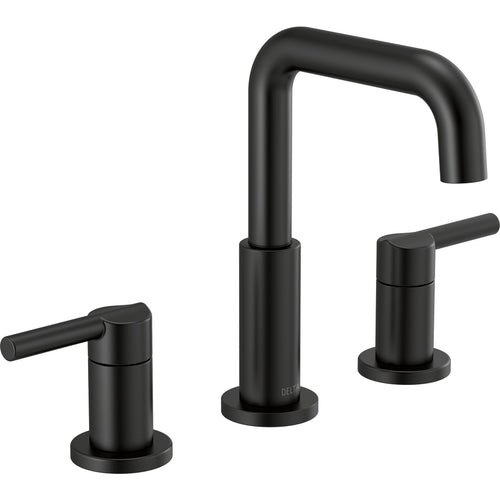 Nicoli Widespread Bathroom Faucet 2L - Matte Black