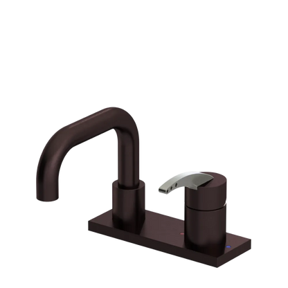 Rubinet 4" Centre Single Control Lav. Set. with Genesis spout (less drain) Oil Rubbed Bronze