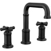 Broderick Two Handle Widespread Bathroom Faucet - Matte Black