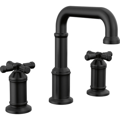 Broderick Two Handle Widespread Bathroom Faucet - Matte Black