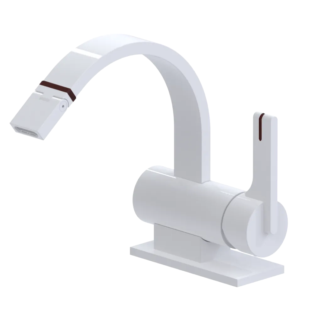 Rubinet Single Control Bidet Fitting (less drain) White