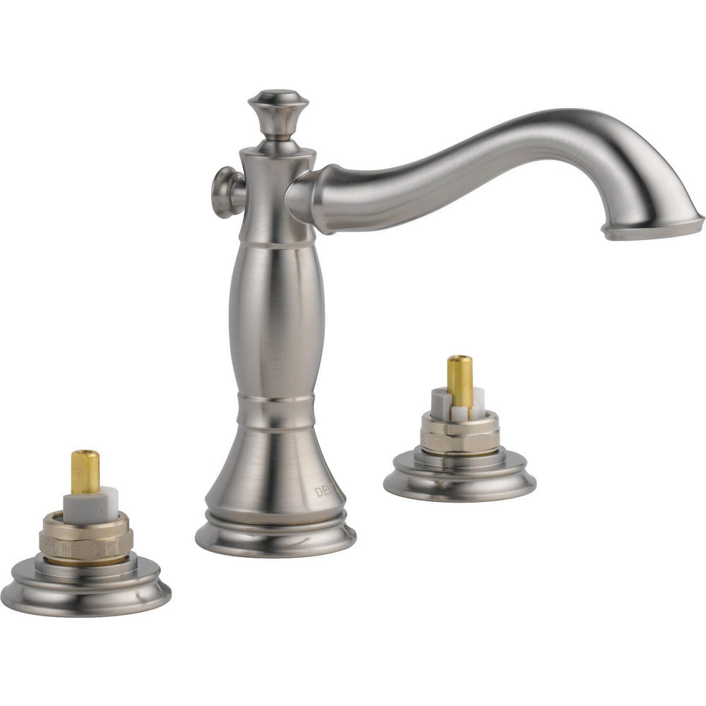 Cassidy Two-handle Wide Spread Lavatory W/ Metal Pop-up - Stainless Steel