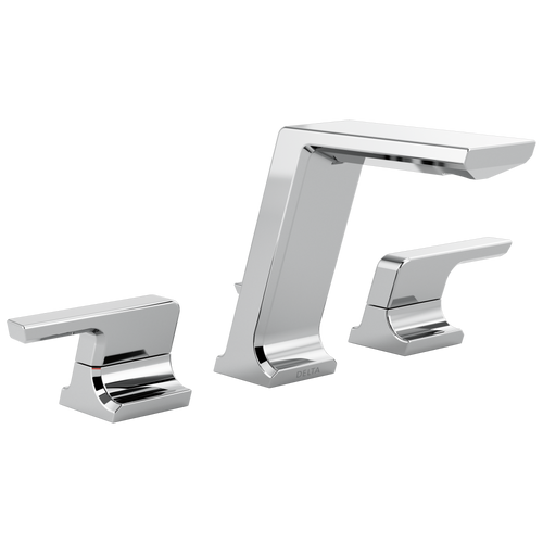 Delta Pivotal - Two Handle Widespread Bathroom Faucet In Lumicoat® Chrome