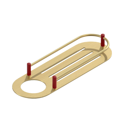 Rubinet Shelf Only Satin Brass