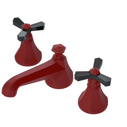 Rubinet Widespread Lav. Set. (less drain) Maroon