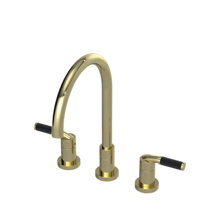 Rubinet Widespread Kitchen Set Gold