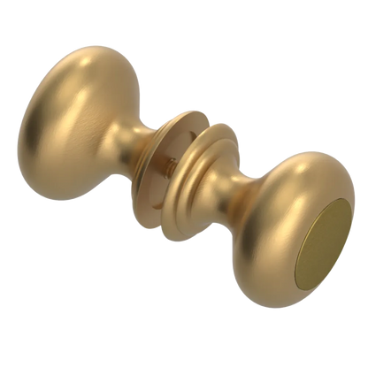 Rubinet Shower Door Knob (set) Satin Gold
