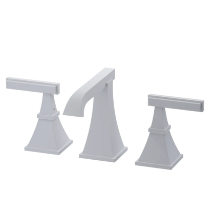 Rubinet Widespread Lav. Set. (less drain) Matt White