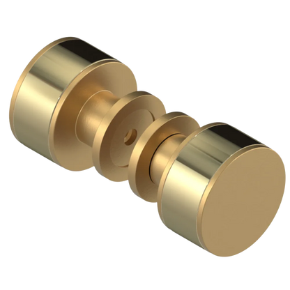 Rubinet Shower Door Knob (set) Satin Gold