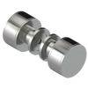 Rubinet Shower Door Knob (set) Satin Nickel