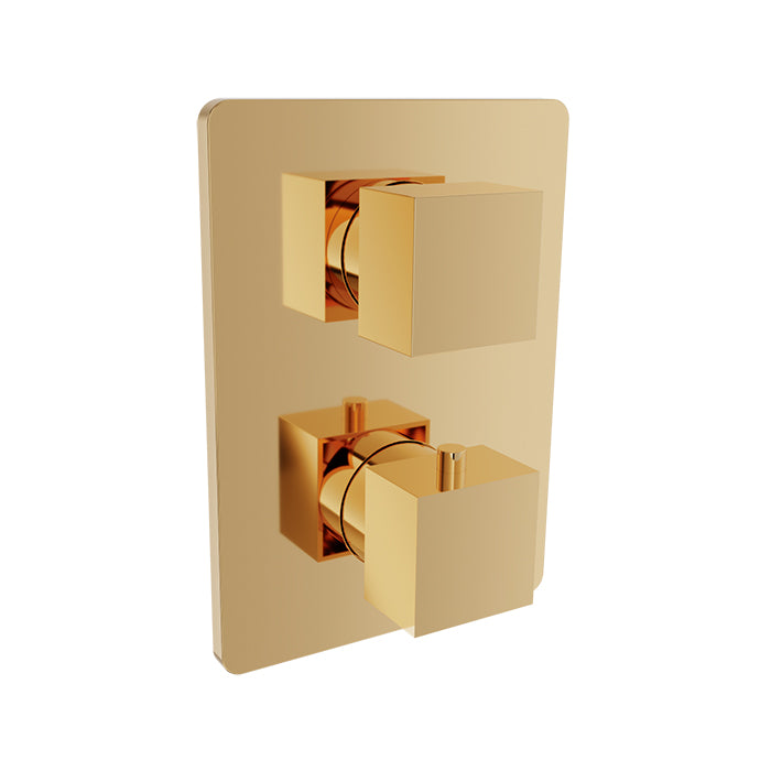 Baril Complete thermostatic pressure balanced shower control valve with 3-way diverter