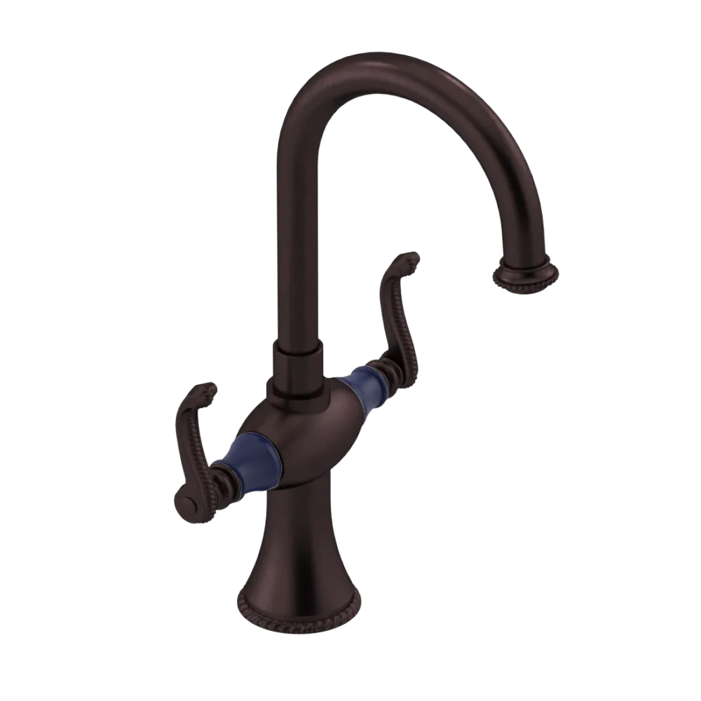 Rubinet Single Hole Dual Handle Lav. Set. (less drain) Oil Rubbed Bronze