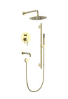 Aquaflo Rund 3-Way Pressure Balance Shower Set