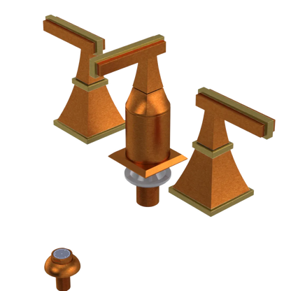 Rubinet Bidet Fitting with Spray, Diverter, and Vacum Breaker (Less Drain) Antique Copper Matt