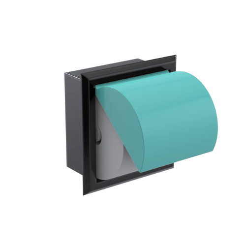 Rubinet RECESSED TOILET PAPER HOLDER Black