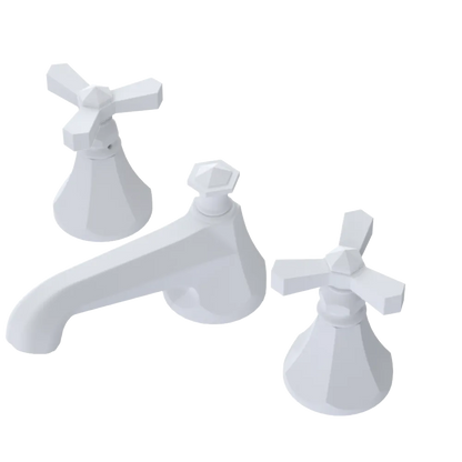 Rubinet Widespread Lav. Set. (less drain) Matt White