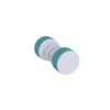 Rubinet Shower Door Knob (set) Matt White