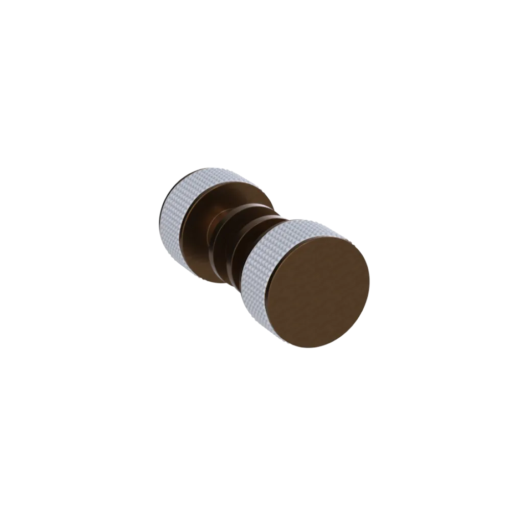 Rubinet Shower Door Knob (set) Tuscan Brass